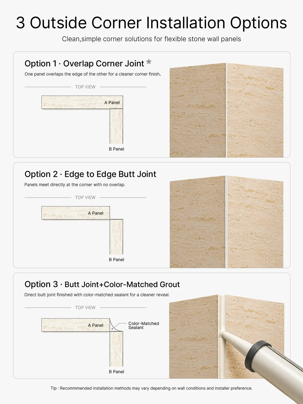 Travertine-Texture Stone Wall Panels | Roman Gold - SP Keylanta
