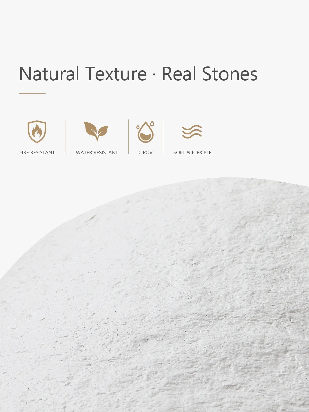 Granite-Texture Stone Wall Panels | White Keylanta