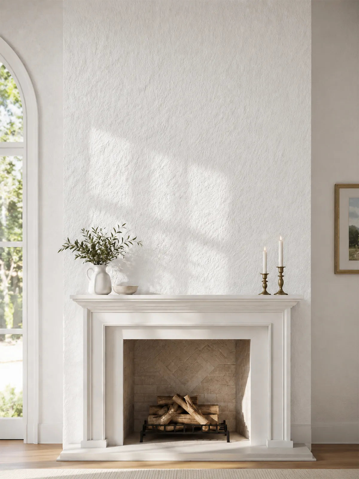 Granite-Texture Stone Wall Panels | White Keylanta