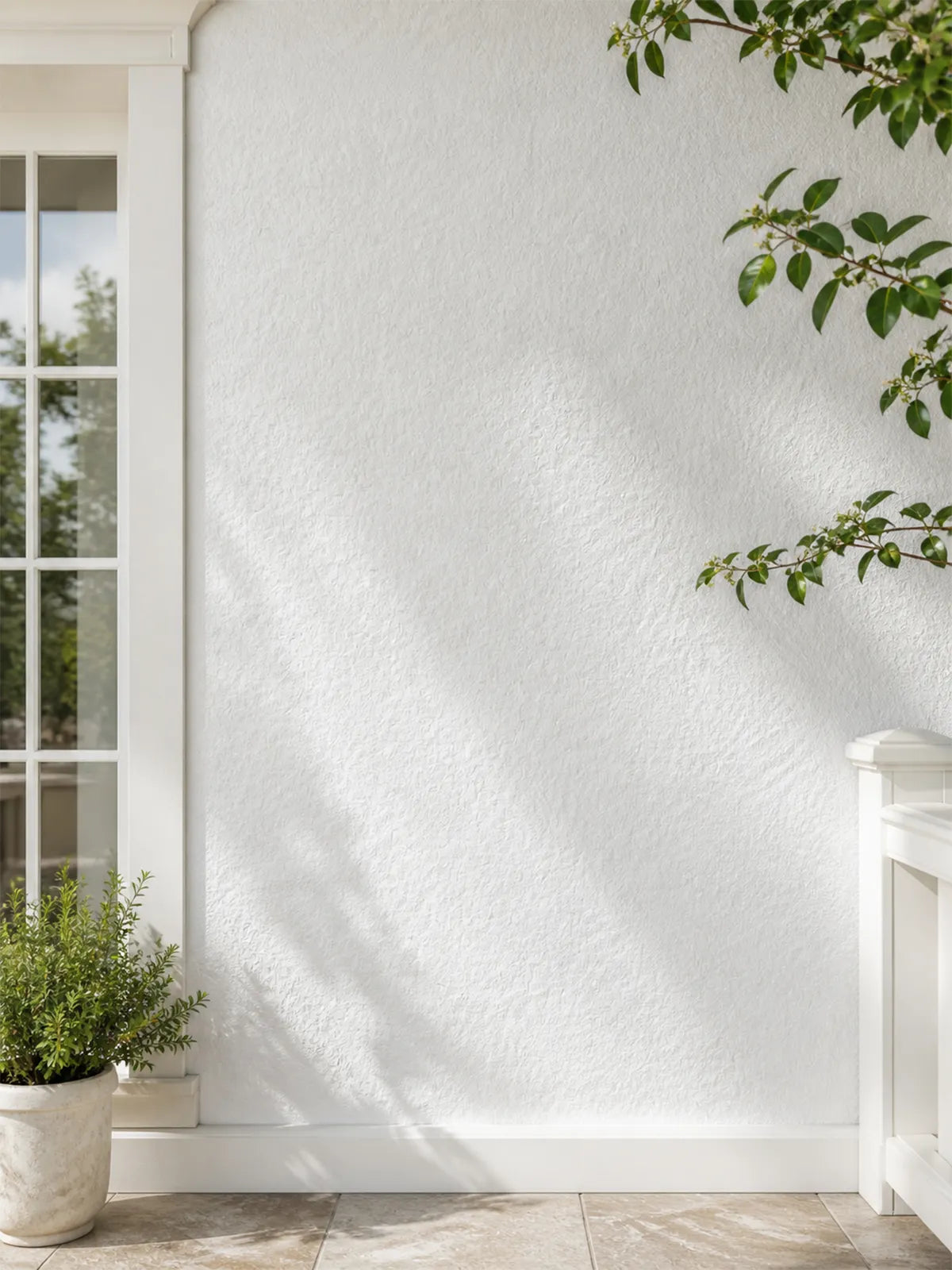 Granite-Texture Stone Wall Panels | White Keylanta