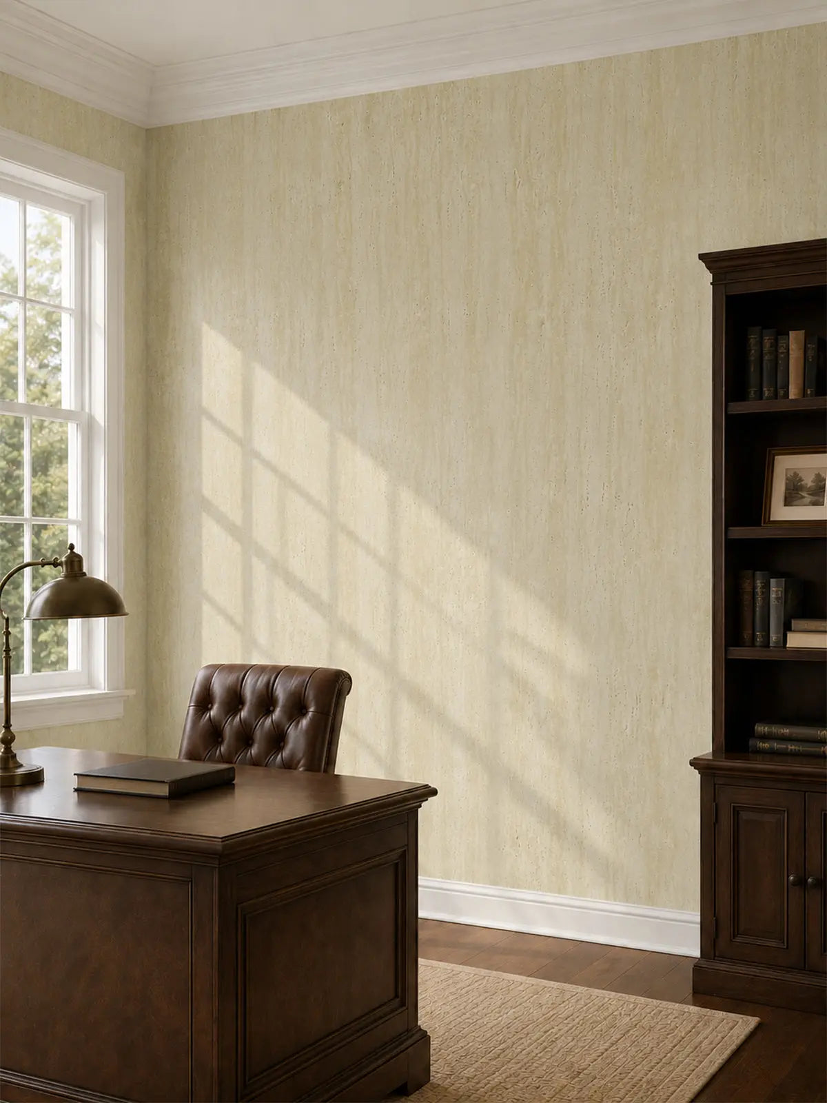 Travertine-Texture Stone Wall Panels | Roman Yellow - RM Keylanta