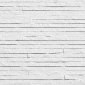 3D Stacking Stone Wall Panels Decor - White