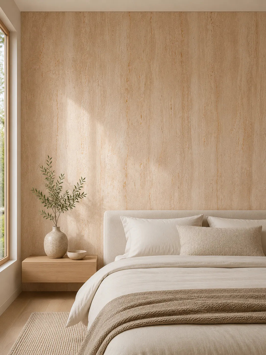 Travertine-Texture Stone Wall Panels | Roman Gold - SP Keylanta