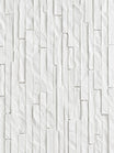 3D Stacked - Texture Stone Wall Panels | White