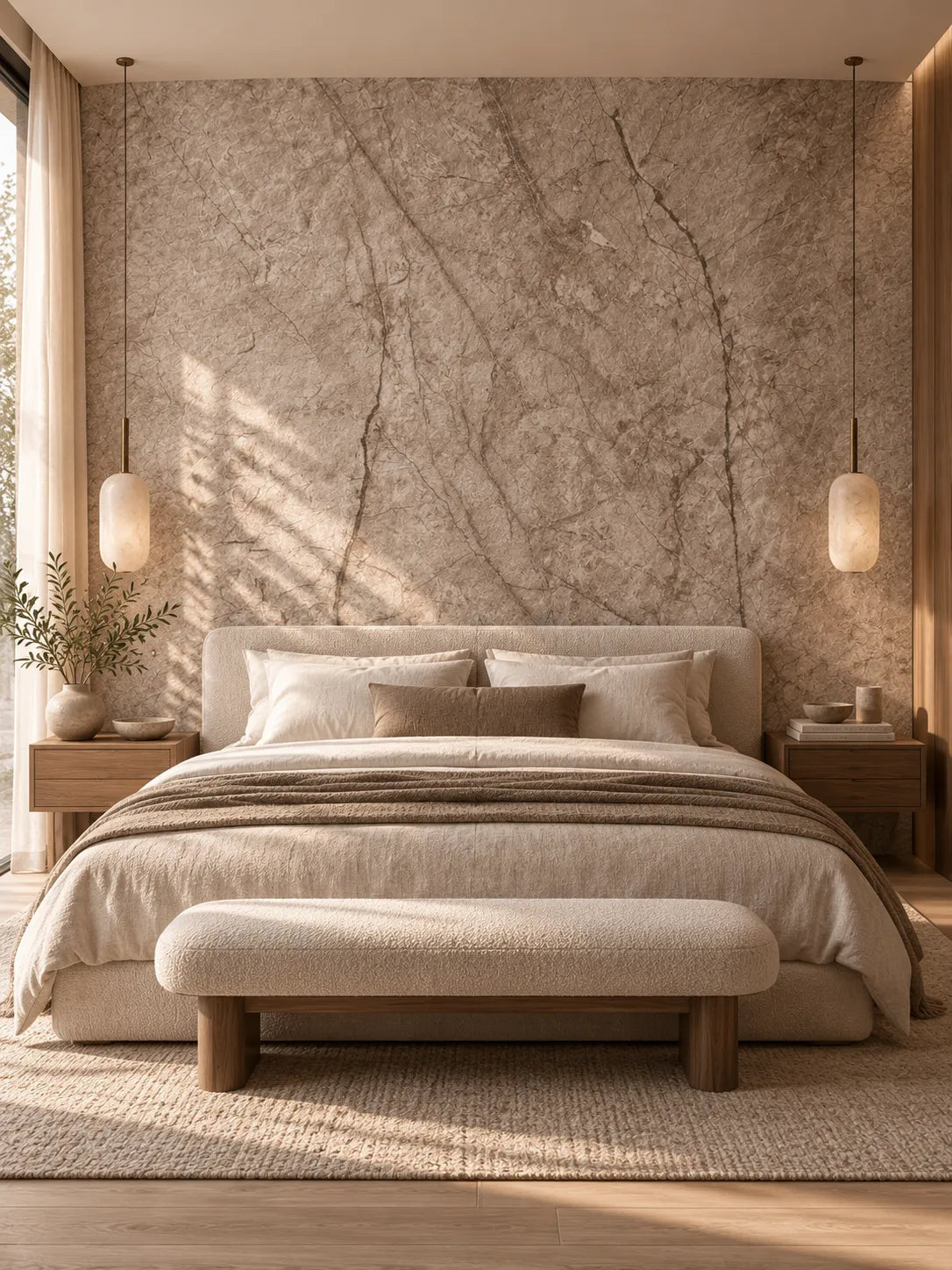 Granite-Texture Stone Wall Panels | Taupe Grey