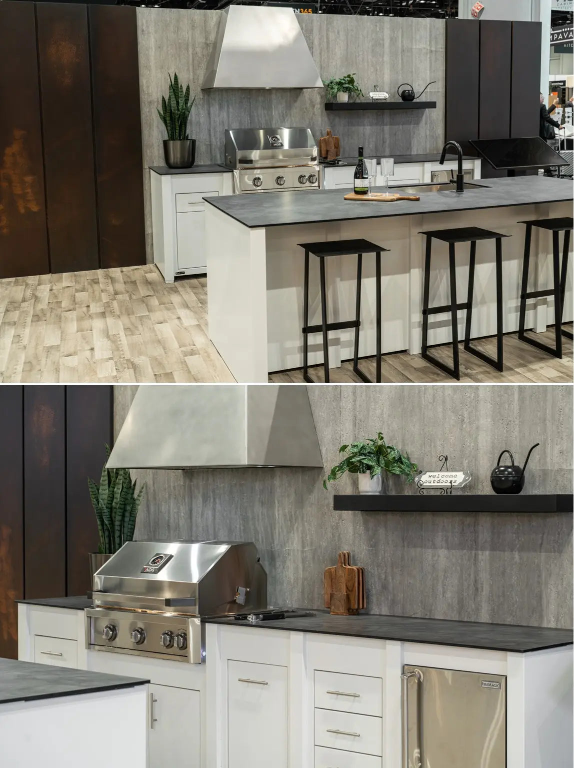 Travertine-Texture Stone Wall Panels | Italian Grey - IG Keylanta