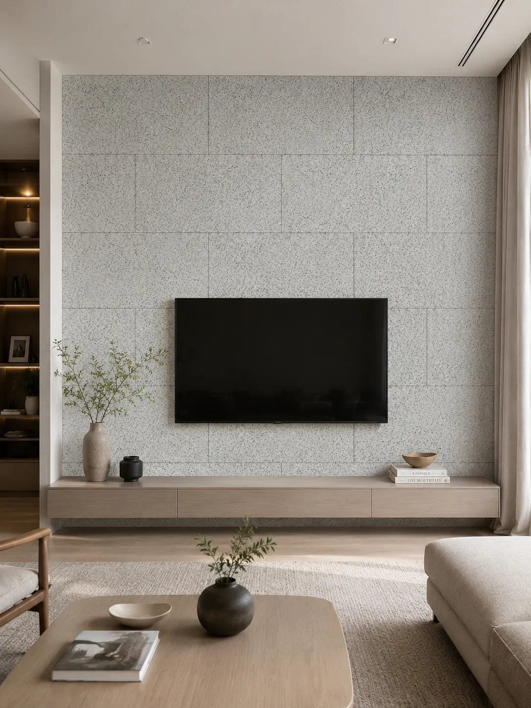 Sesame Speckled Wall Panels Decor - Sesame Gray
