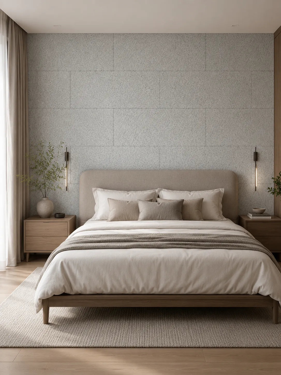 Sesame Speckled  Wall Panels Decor - Sesame Gray