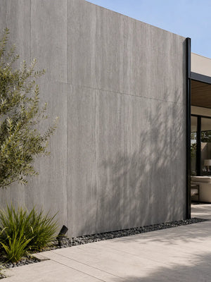 Travertine-Texture Stone Wall Panels | Italian Grey - IG Keylanta