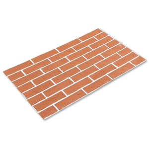 3D Brick Wall Panels - White Gap