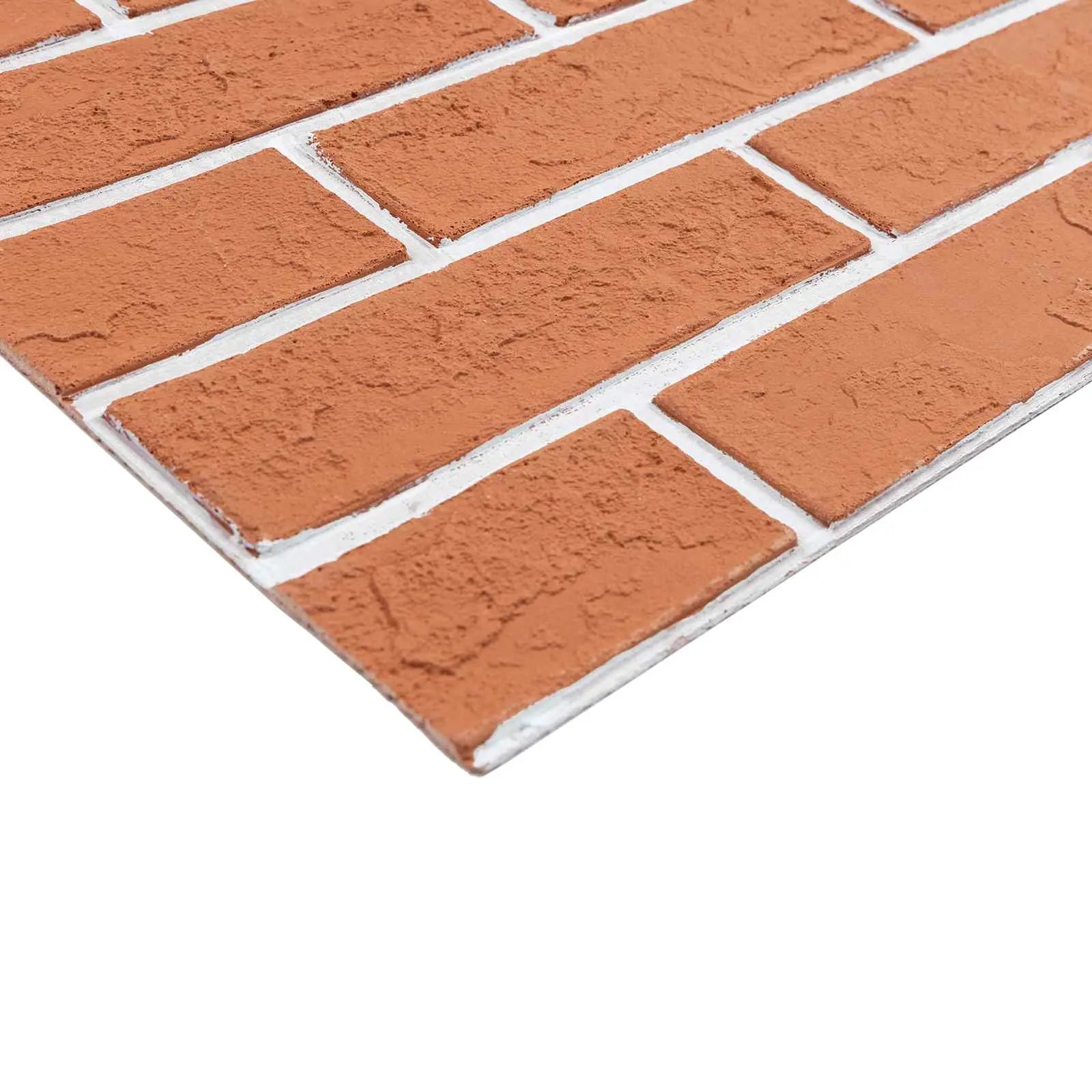 Brick-Texture Stone Wall Panels | Red - LW Keylanta