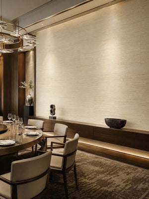 Thin Version Travertine -Texture Stone Wall Panels | Ivory Beige