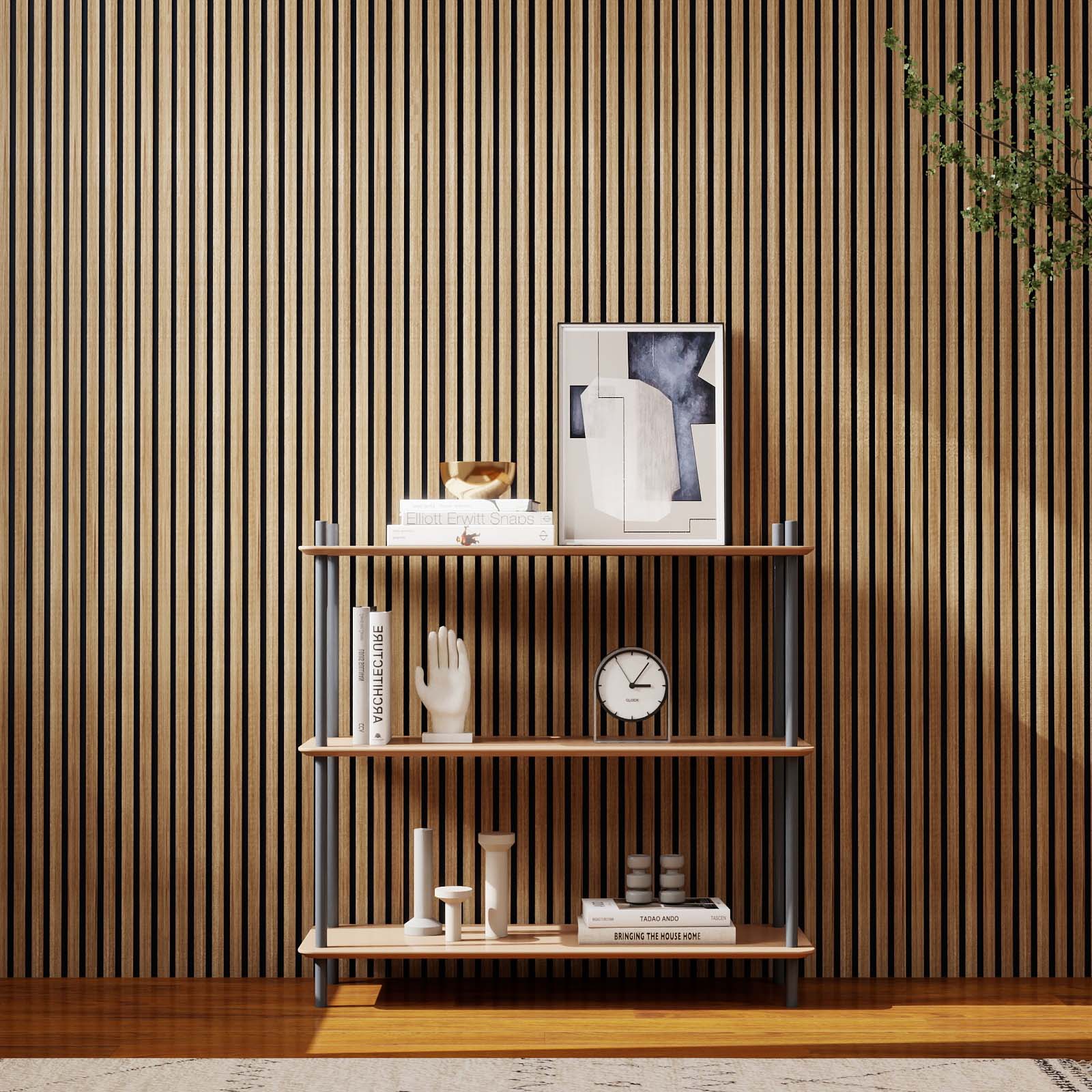 slat wall panel natural oak