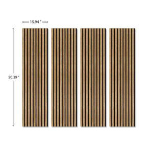 Acoustic wall panel slat designs