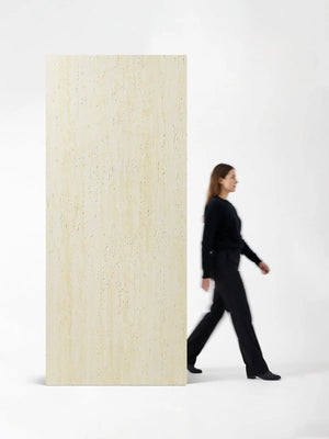 Travertine-Texture Stone Wall Panels | Roman Yellow - RM Keylanta