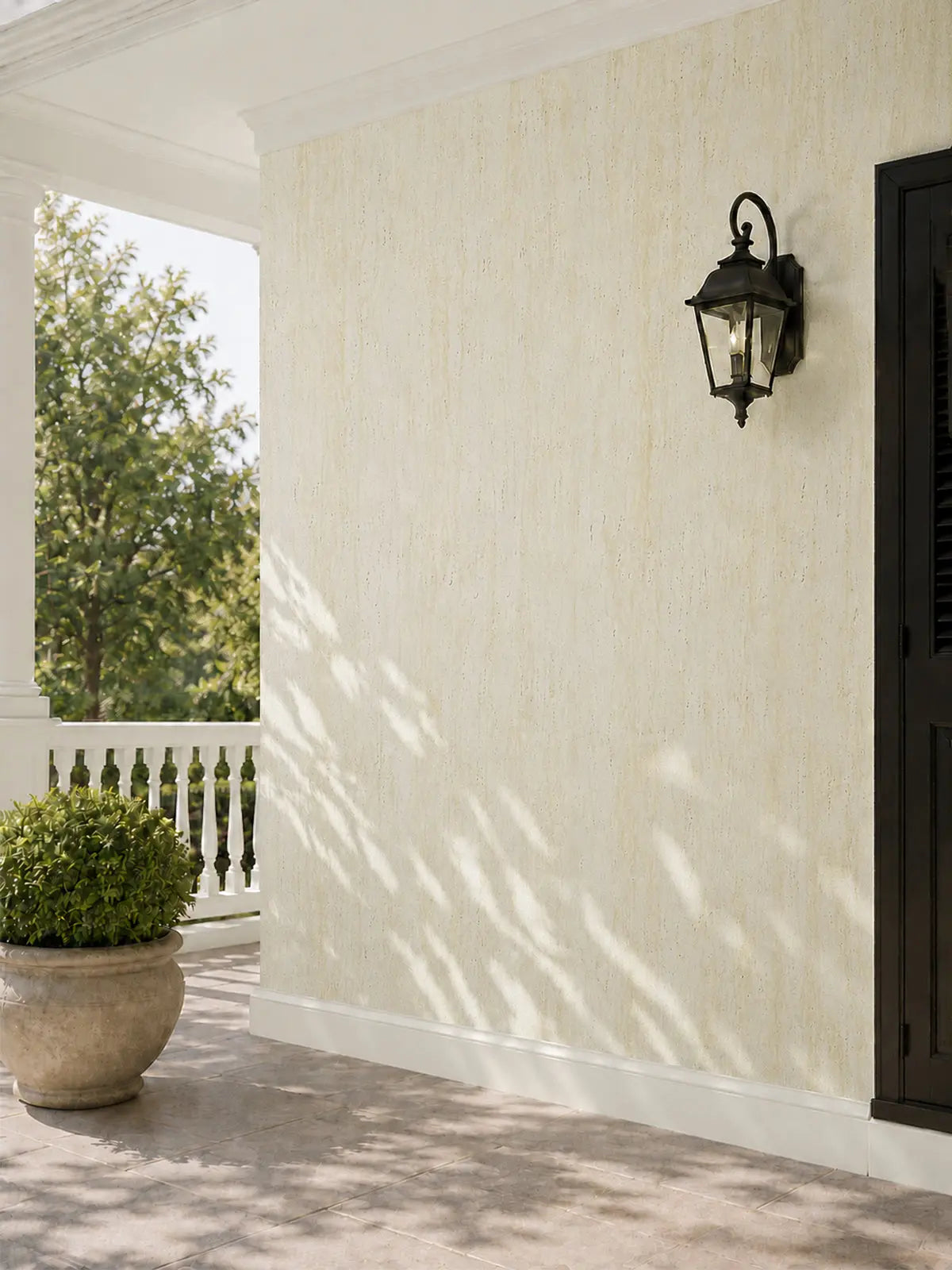 Travertine-Texture Stone Wall Panels | Roman Yellow - RM Keylanta