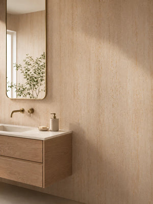 Travertine-Texture Stone Wall Panels | Roman Gold - SP Keylanta