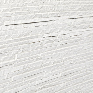 3D Stacked Stone Wall Panels Decor - White