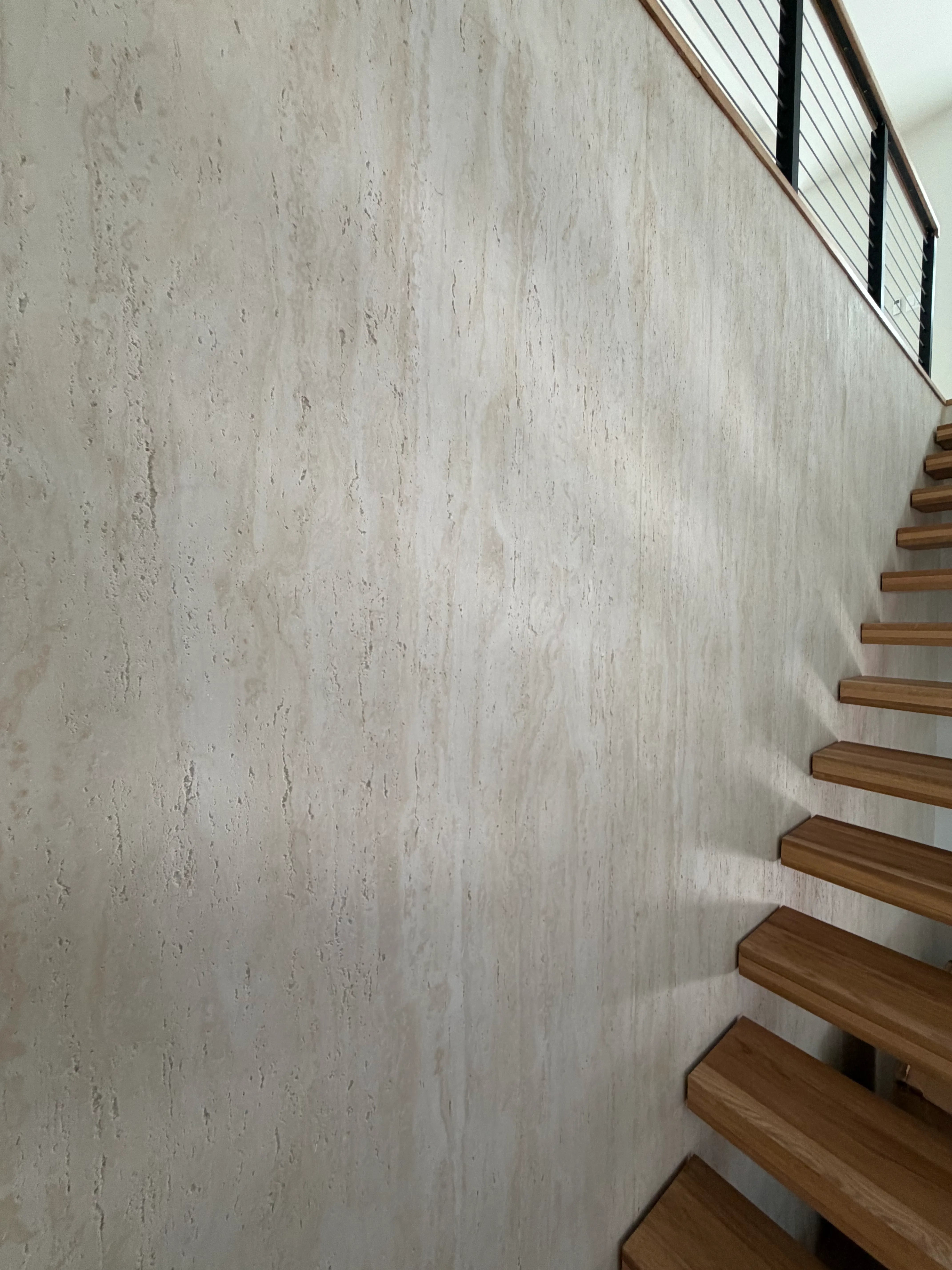 Travertine-Texture Stone Wall Panels  | Milan Ivory