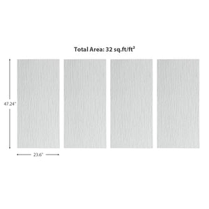 Thin Version Stacked - Texture Stone Wall Panels | White