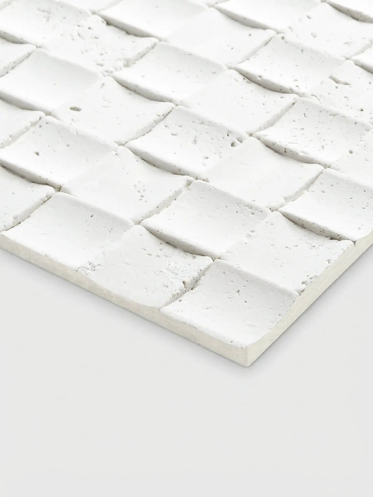 Mosaic Stone Wall Panels - White Keylanta