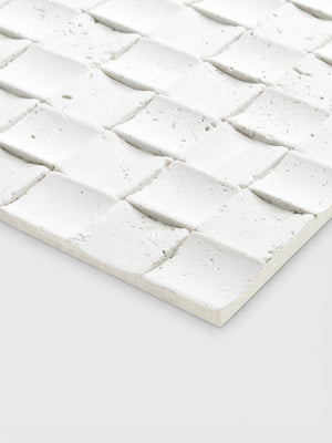 Mosaic Stone Wall Panels - White