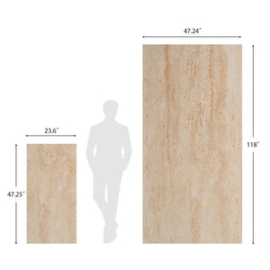 3D Flexible Travertine Stone Wall Panels - Roman Gold