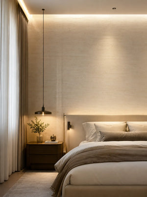 Thin Version Travertine -Texture Stone Wall Panels | Ivory Beige