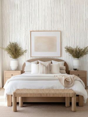 3D Stacked Stone Wall Panels Decor - White