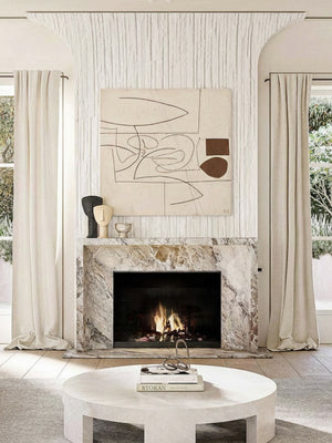 3D Stacked Stone Wall Panels Decor - White