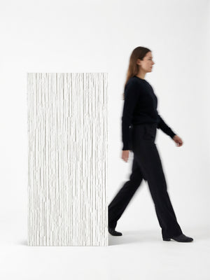 3D Stacked Stone Wall Panels Decor - White