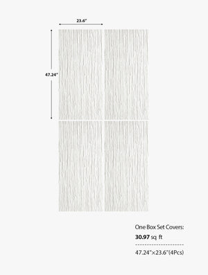 3D Stacked Stone Wall Panels Decor - White