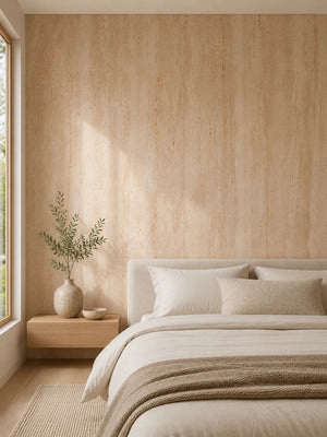 Travertine-Texture Stone Wall Panels | Roman Gold - SP Keylanta