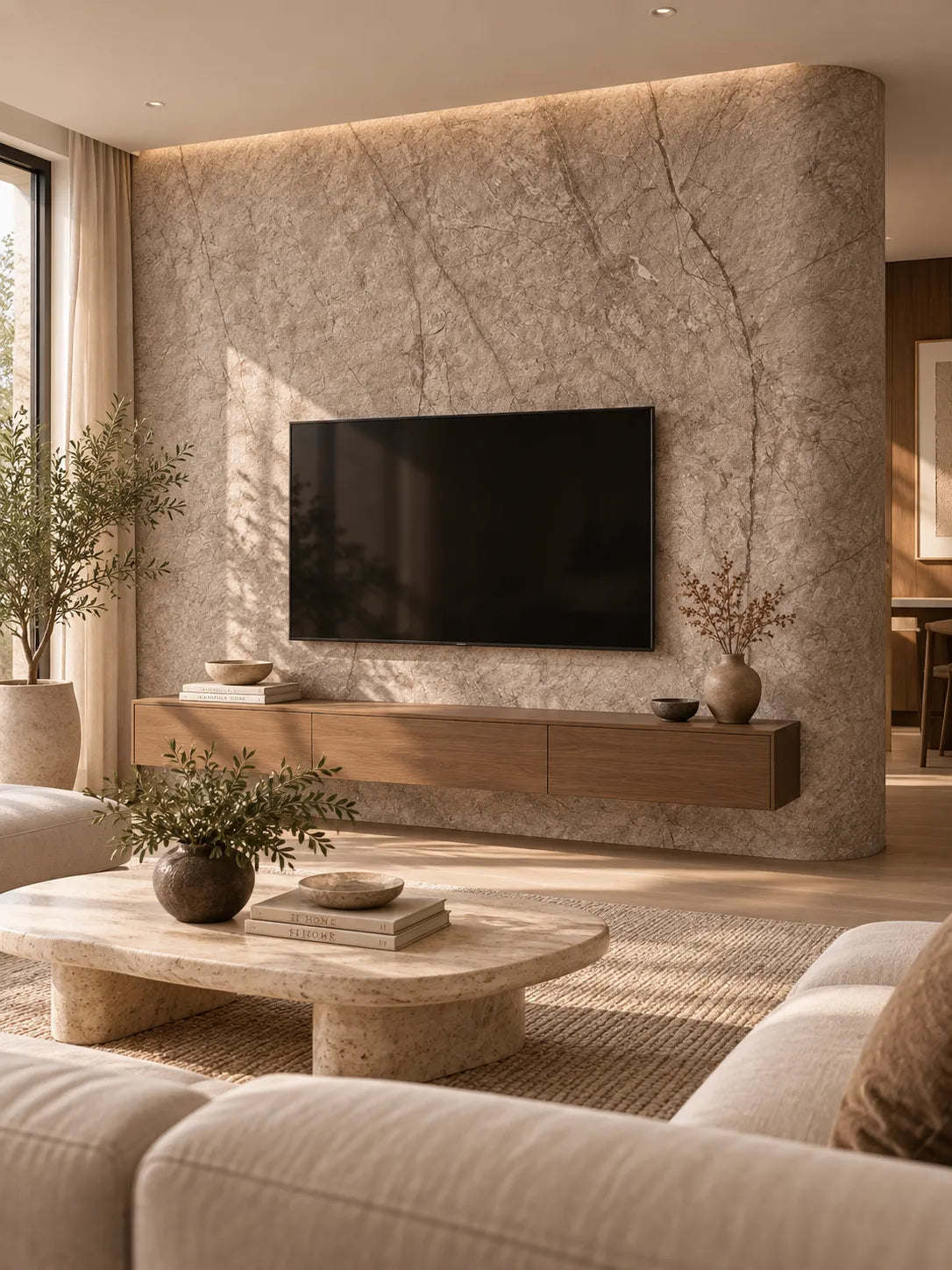 Granite-Texture Stone Wall Panels | Taupe Grey
