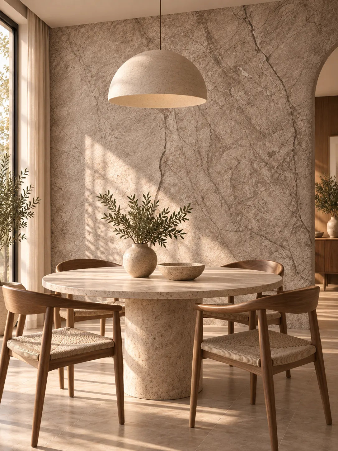 Granite-Texture Stone Wall Panels | Taupe Grey