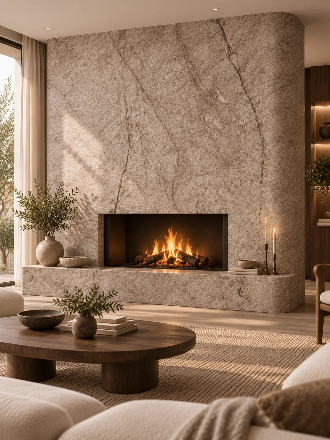 Granite-Texture Stone Wall Panels | Taupe Grey