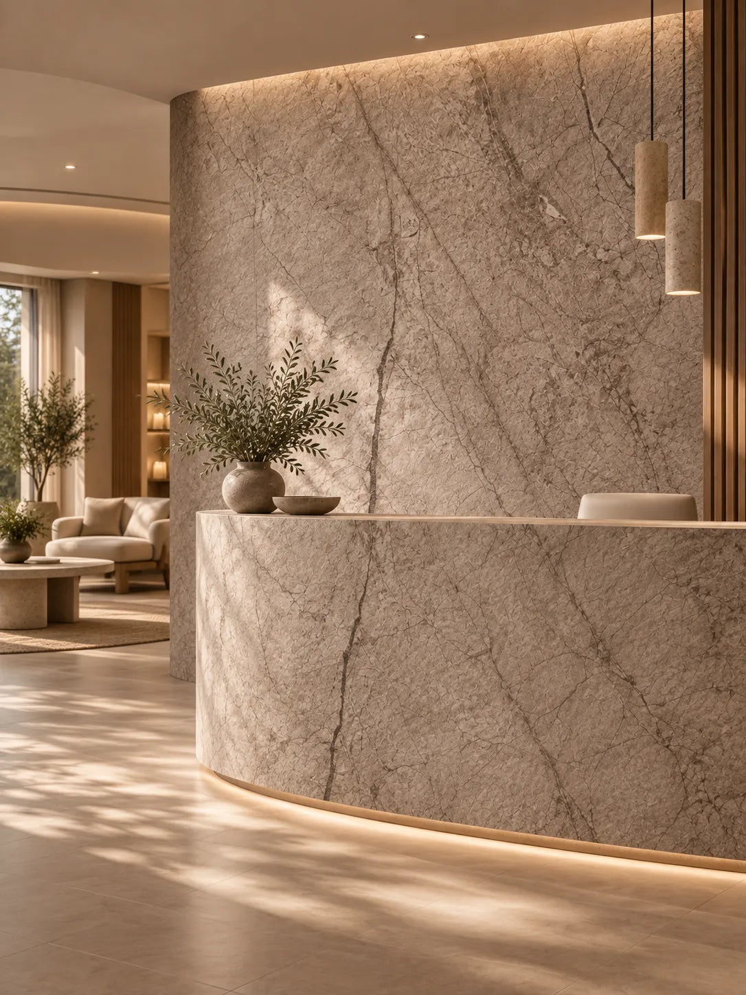 Granite-Texture Stone Wall Panels | Taupe Grey