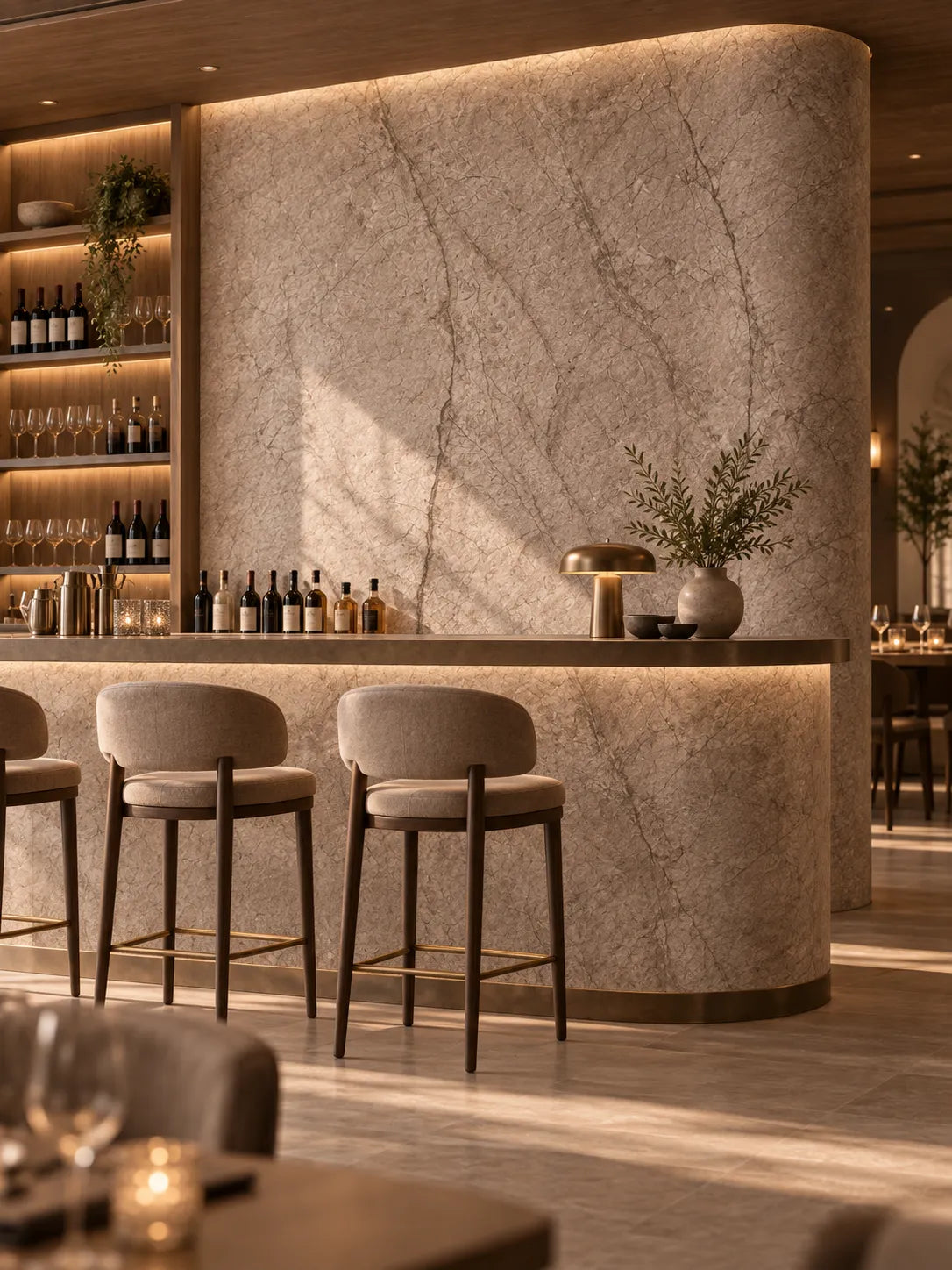 Granite-Texture Stone Wall Panels | Taupe Grey