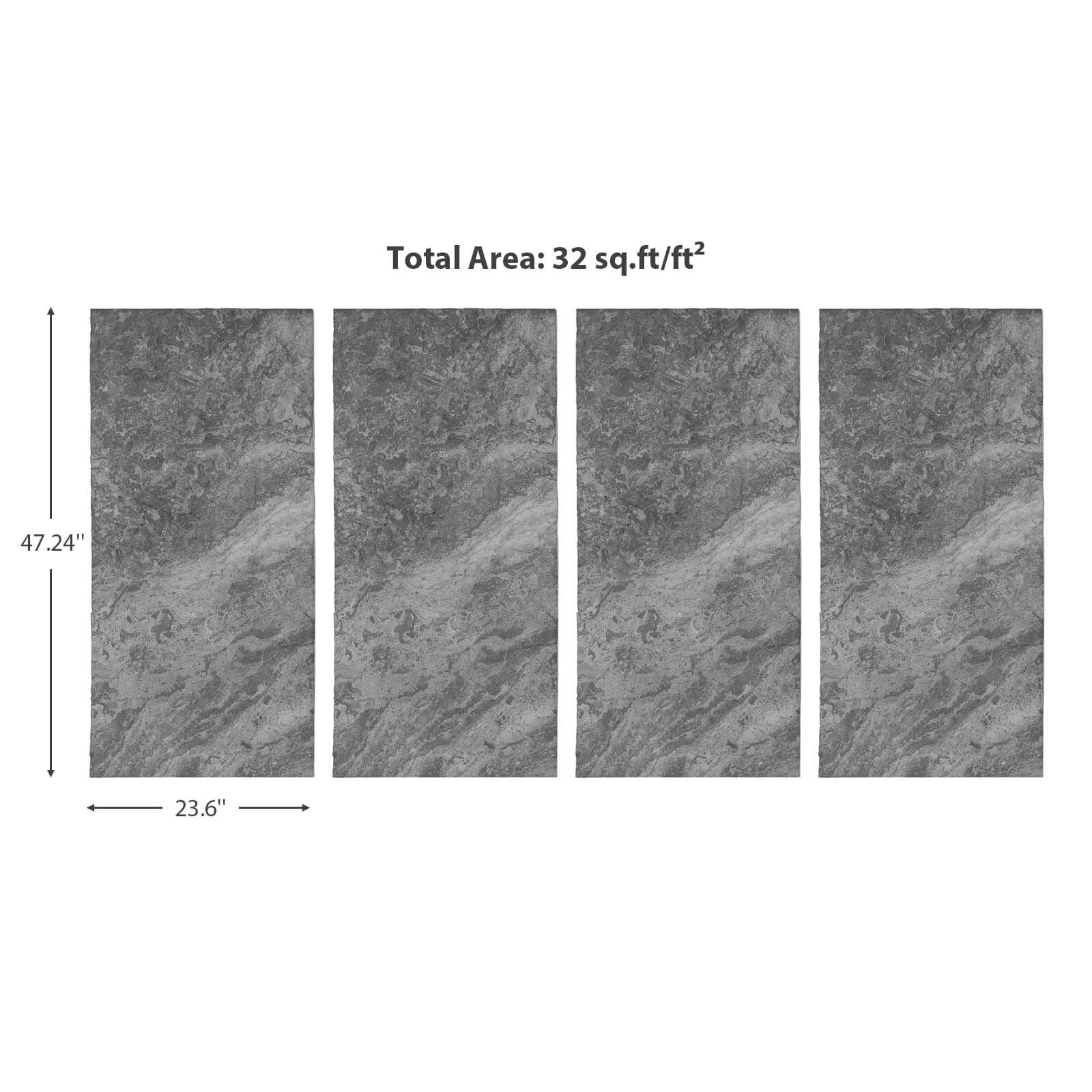 3D Flexible Ceramic Wall Panels - Natural Rocks
