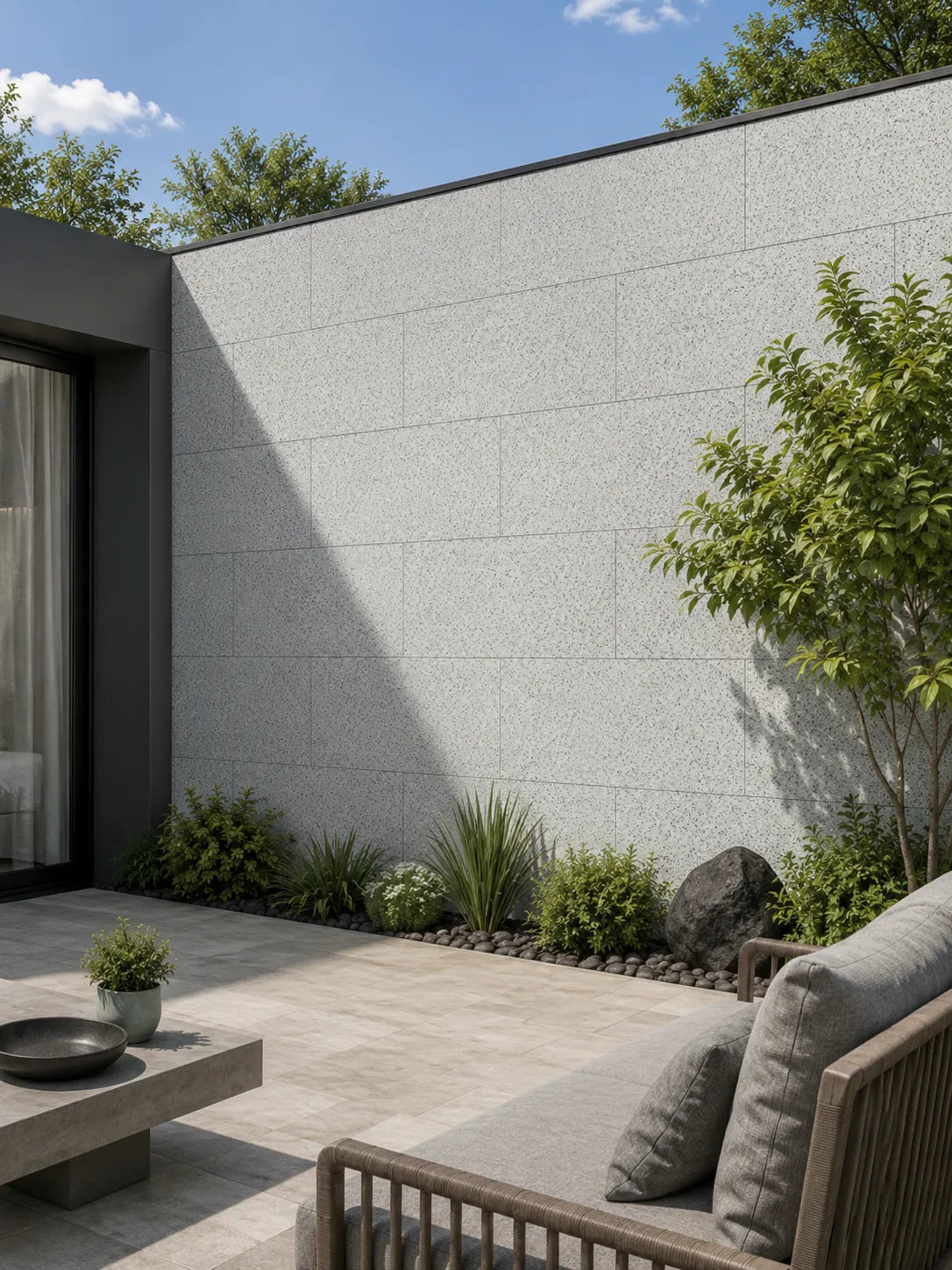 Sesame Speckled  Wall Panels Decor - Sesame Gray