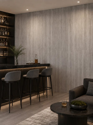 Travertine-Texture Stone Wall Panels | Italian Grey - IG Keylanta