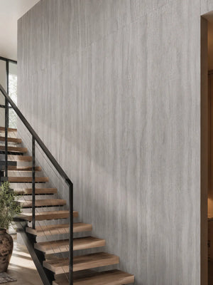 Travertine-Texture Stone Wall Panels | Italian Grey - IG Keylanta