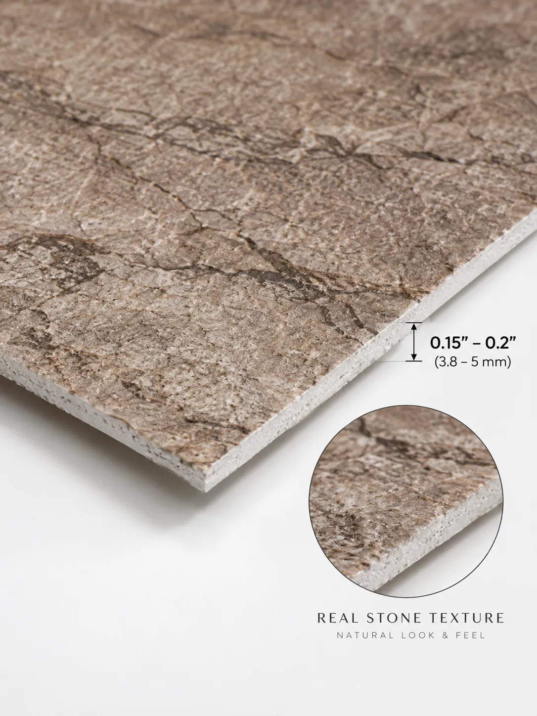 Granite-Texture Stone Wall Panels | Taupe Grey