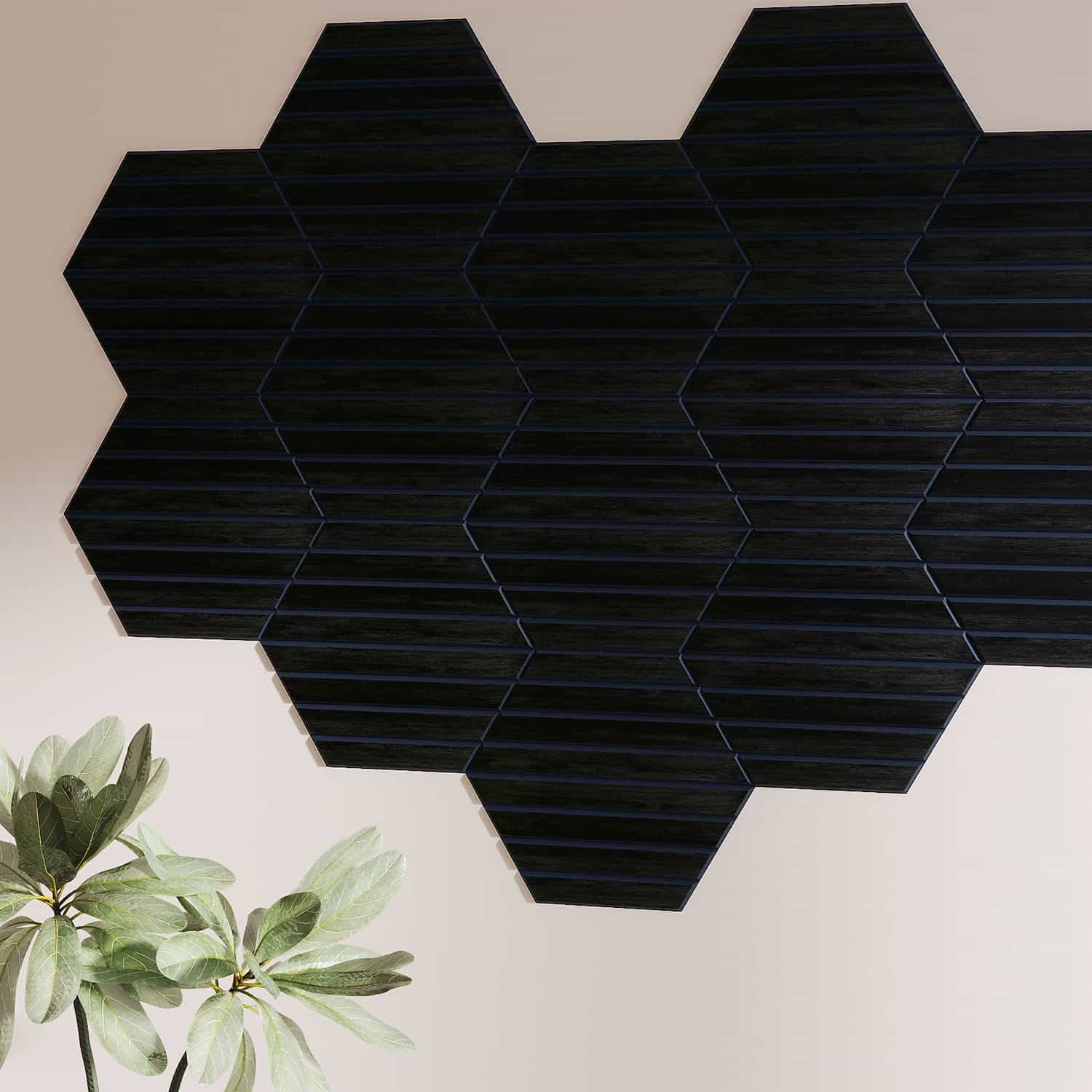 Rhombus Acoustic Slat Wall Panels - Stick