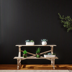 slat wall panel garage