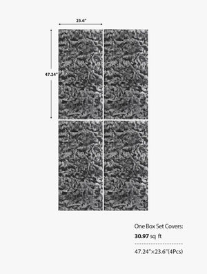 Engineered Faux Stone 3D Wall Panels  – Metallic