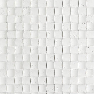 Mosaic Stone Wall Panels - White