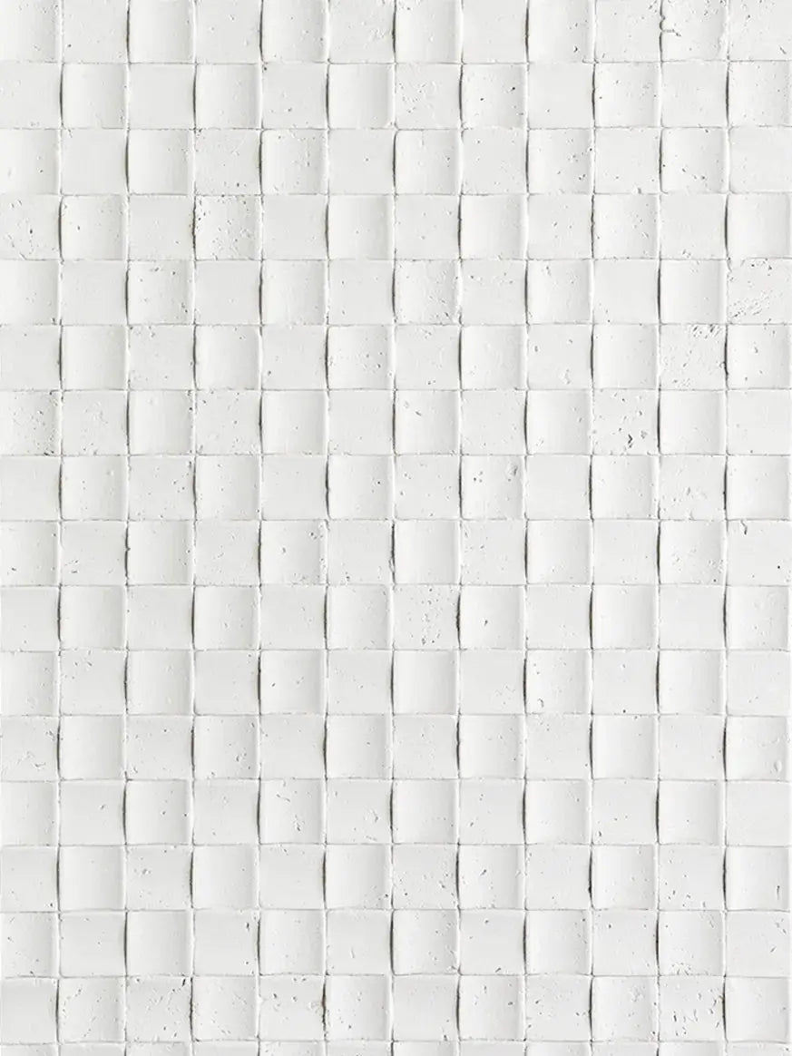 Mosaic Stone Wall Panels - White Keylanta