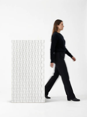 Mosaic Stone Wall Panels - White