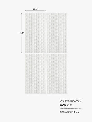 Mosaic Stone Wall Panels - White